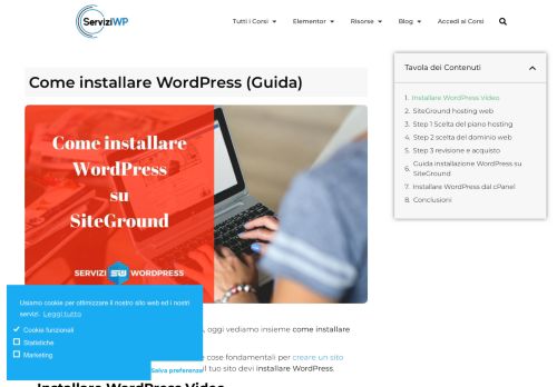 
                            9. installare WordPress - Servizi WordPress