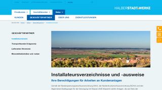
                            7. Installateurswesen - Halberstadtwerke