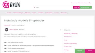 
                            4. Installatie WebwinkelKeur module bij Shoptrader - WebwinkelKeur