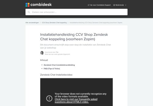 
                            6. Installatiehandleiding CCV Shop Zendesk Chat koppeling ...