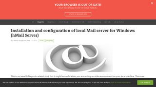 
                            11. Installation and configuration of local Mail server for Windows (hMail ...