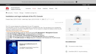 
                            8. Installation and login methods of the VTL Console - Huawei