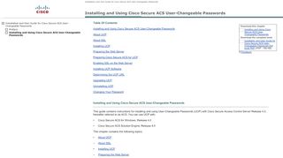 
                            1. Installation and User Guide for Cisco Secure ACS User ...