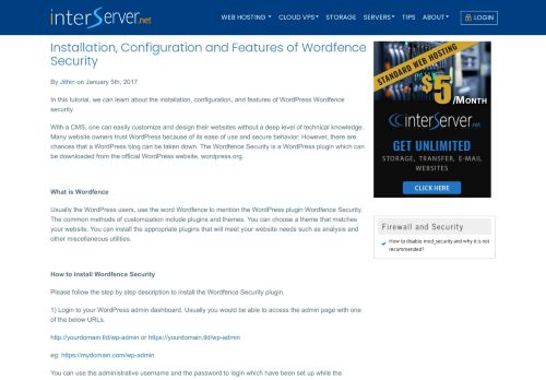 
                            11. Installation, Configuration and Features of Wordfence Security ...