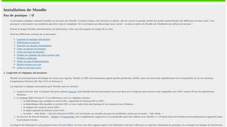 
                            12. Installation de Moodle