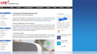 
                            9. Installation der EasyBox 904 LTE | Ratgeber - LTE-Anbieter.info