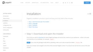 
                            4. installation docs - Installation | Pagekit