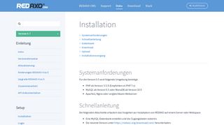 
                            9. Installation - Doku / REDAXO Website