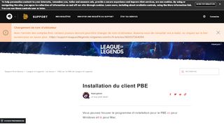 
                            4. Installation du client PBE – Support Riot Games