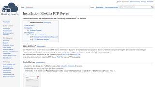 
                            8. Installation FileZilla FTP Server – Qloc Wiki