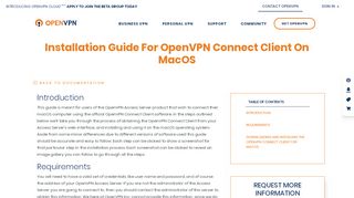 
                            1. Installation guide for OpenVPN Connect Client on macOS | OpenVPN