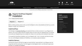 
                            5. Installation | Magento WordPress Integration - FishPig