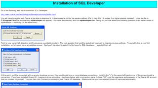 
                            9. Installation of SQL Developer