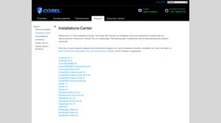 
                            4. Installation und Aktivierung – Support - Corel Corporation