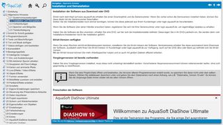 
                            4. Installation und Deinstallation - AquaSoft DiaShow - Hilfe