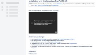 
                            8. Installation und Konfiguration PayPal PLUS - xt:Commerce Handbuch ...