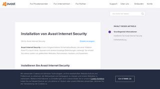 
                            8. Installation von Avast Internet Security | Offizieller Avast-Support