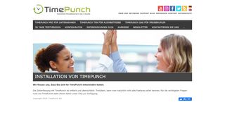 
                            4. Installation von TimePunch - Professionelle Zeiterfassungsysteme von ...