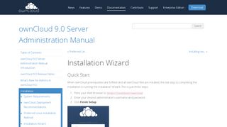 
                            12. Installation Wizard — ownCloud 9.0 Server Administration Manual 9.0 ...