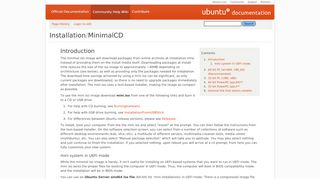 
                            12. Installation/MinimalCD - Community Help Wiki - Ubuntu Documentation