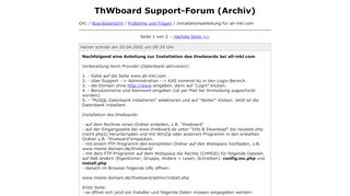 
                            7. Installationsanleitung für all-inkl.com (ThWboard Support-Forum ...