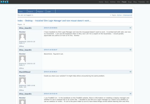 
                            10. Installed Slim Login Manager and now mouse doesn't work ...