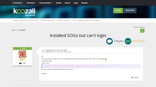
                            11. Installed SOGo but can't login - Koozali.org formerly Contribs.org ...