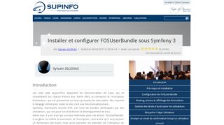 
                            12. Installer et configurer FOSUserBundle sous Symfony 3 | SUPINFO ...