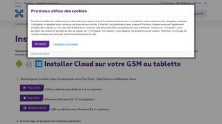 
                            1. Installer l'app Cloud | Proximus