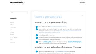 
                            8. Installera stämpelklockan - Personalkollens kunskapsbank