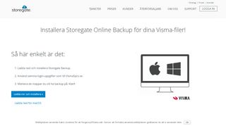 
                            7. Installera Storegate Online Backup för dina Visma-filer | Storegate