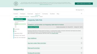 
                            3. Installieren und Einrichten von Kaspersky Safe Kids für Android