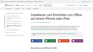 
                            6. Installieren und Einrichten von Office auf einem iPhone oder iPad ...