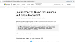 
                            3. Installieren von Skype for Business auf einem Mobilgerät - Office ...