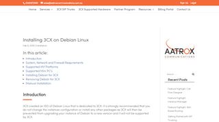 
                            12. Installing 3CX on Debian Linux | Aatrox Communications