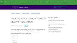 
                            11. Installing Adobe Creative Cloud for Student Personal Use ...