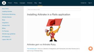 
                            4. Installing Airbrake in a Rails application - Airbrake