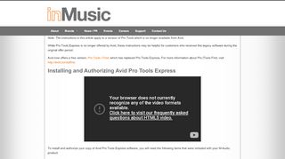 
                            13. Installing and Authorizing Avid Pro Tools Express - inMusic - Home of ...
