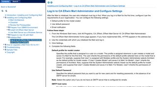 
                            10. Installing and Configuring Mart - CA Support