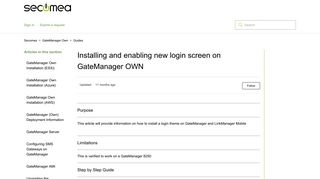 
                            6. Installing and enabling new login screen on GateManager OWN ...