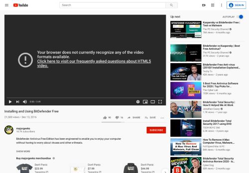 
                            11. Installing and Using BitDefender Free - YouTube