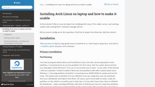 
                            8. Installing Arch Linux on laptop and how to make it usable — tutos 0.5 ...