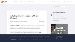 
                            3. Installing Avast SecureLine VPN on Windows | Official Avast Support