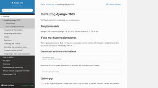 
                            5. Installing django CMS — django cms 3.4.6 documentation