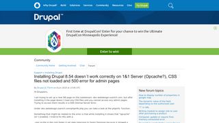 
                            2. Installing Drupal 8.54 doesn´t work correctly on 1&1 Server ...