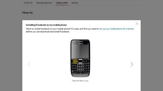 
                            11. Installing Facebook on my mobile phone - Nokia E63 - Optus