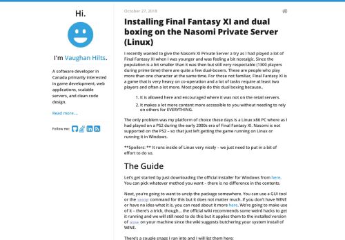 
                            9. Installing Final Fantasy XI and dual boxing on the Nasomi Private Server