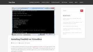 
                            3. Installing FreeNAS on VirtualBox - Sam Kear dot com