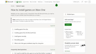 
                            2. Installing Games on Xbox One - Xbox Support