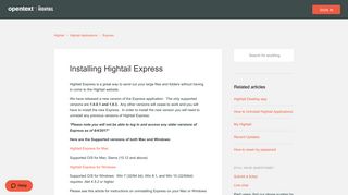 
                            4. Installing Hightail Express – Hightail
